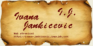 Ivana Jankićević vizit kartica